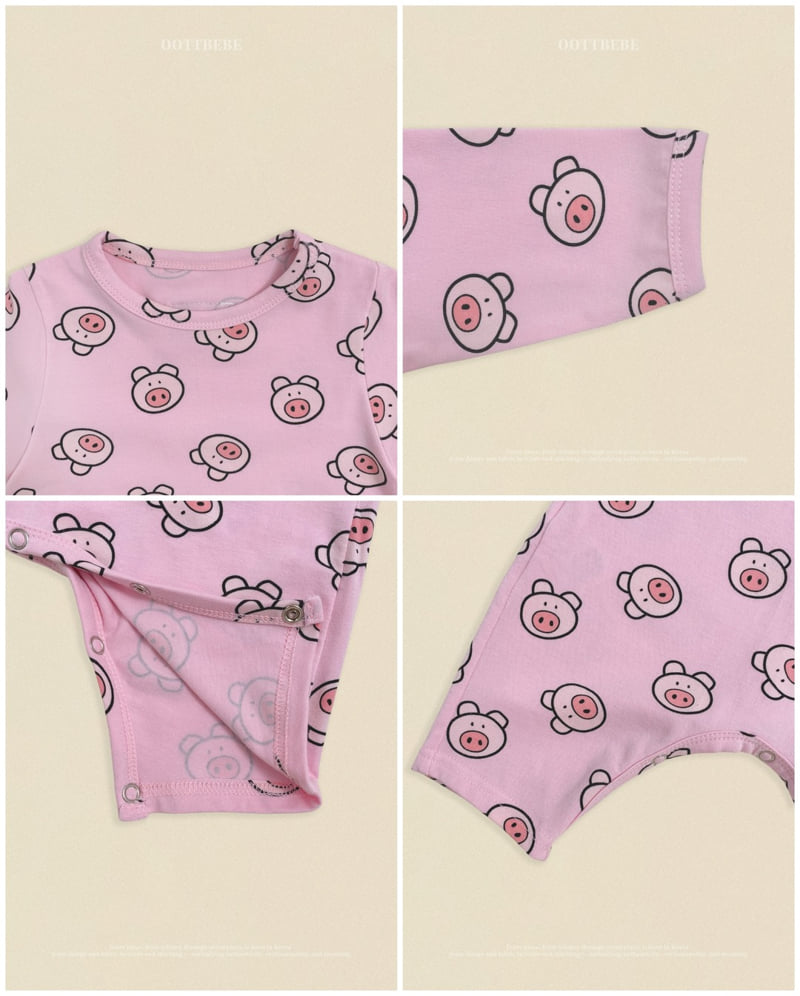 Oott Bebe - Korean Baby Fashion - #babyboutiqueclothing - Little Farm Bodysuit + Bonnet Set - 9