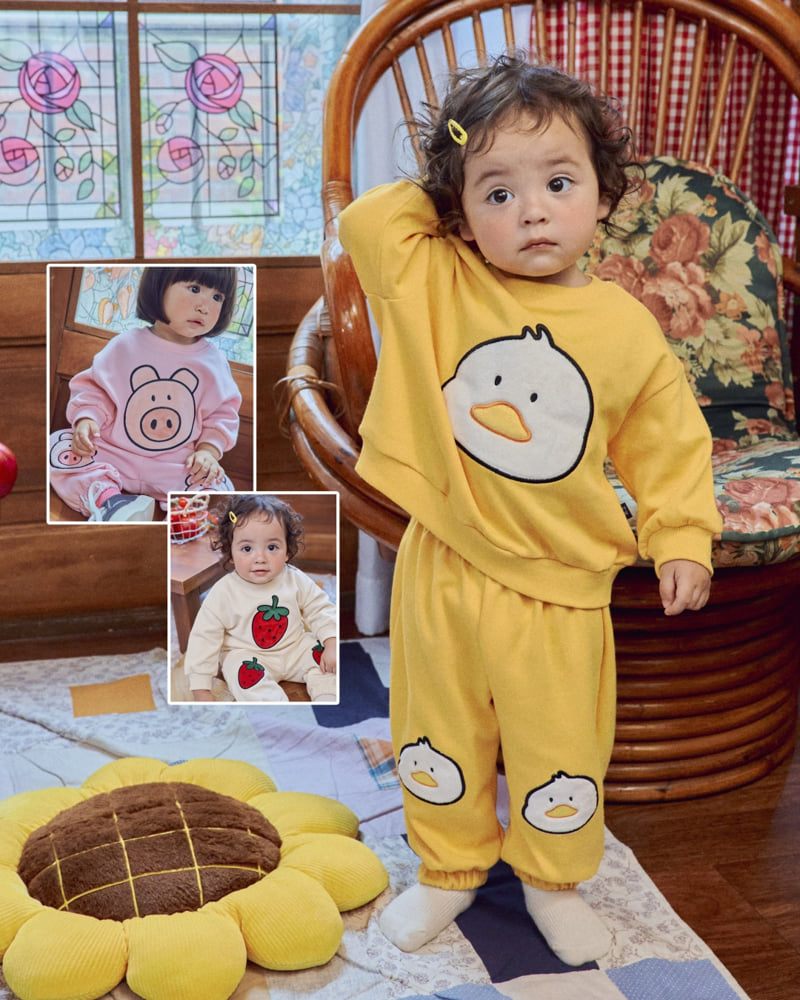 Oott Bebe - Korean Baby Fashion - #babyboutiqueclothing - Farm Pants