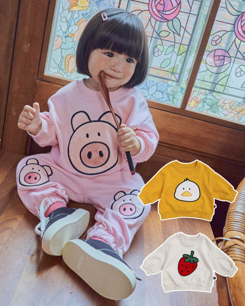 Oott Bebe - Korean Baby Fashion - #babyboutiqueclothing - Farm Sweatshirt