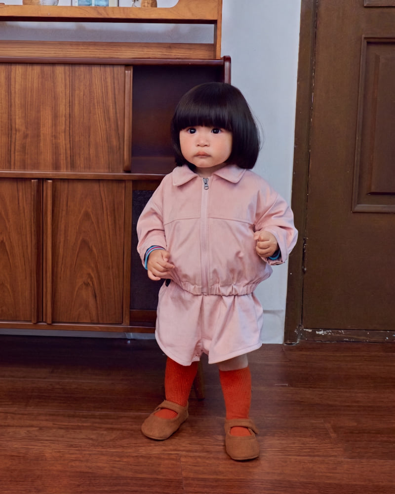 Oott Bebe - Korean Baby Fashion - #babyclothing - Brownie Suede Jacket - 5