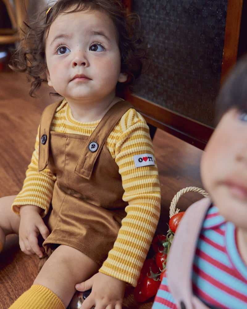 Oott Bebe - Korean Baby Fashion - #babyclothing - Brownie Short Overalls - 3