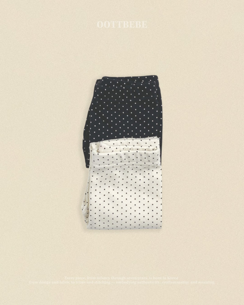 Oott Bebe - Korean Baby Fashion - #babyfashion - Dot Leggings 1+1 - 10