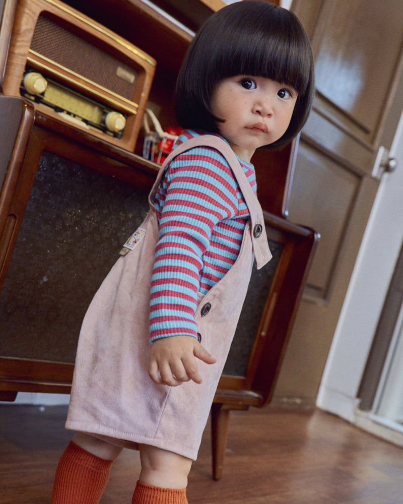 Oott Bebe - Korean Baby Fashion - #babyclothing - Brownie Short Overalls - 4