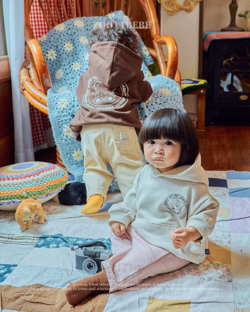 Oott Bebe - Korean Baby Fashion - #babyfashion - Day Hooded Sweatshirt