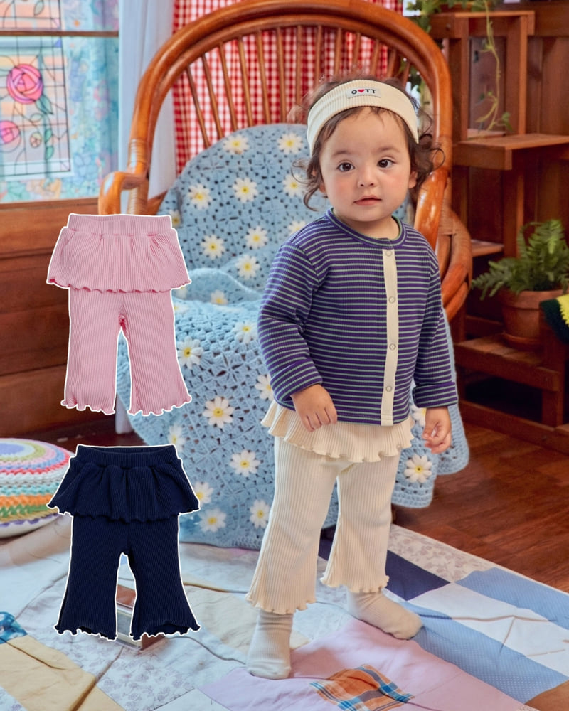 Oott Bebe - Korean Baby Fashion - #babyfashion - Daily Layered Skirt Leggings