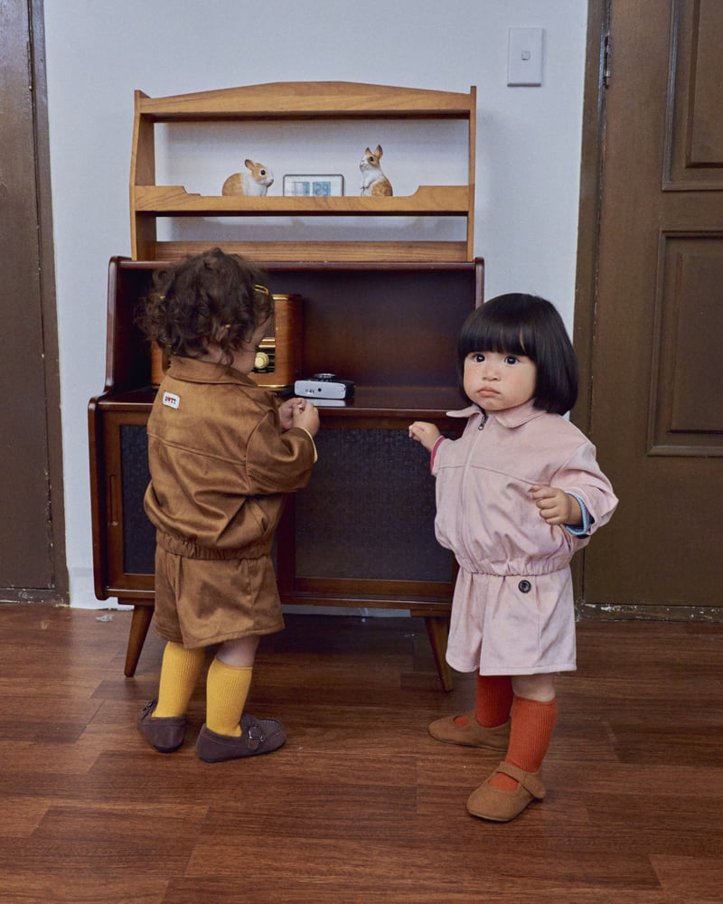 Oott Bebe - Korean Baby Fashion - #babyfever - Brownie Suede Jacket - 7