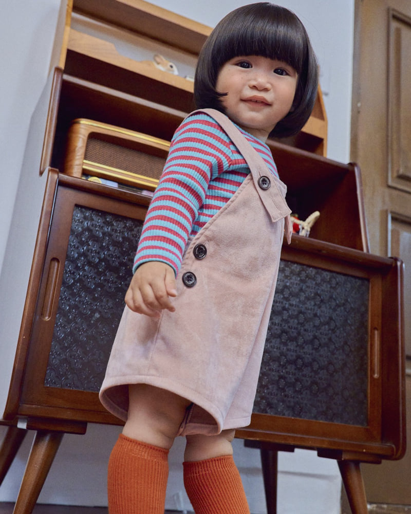 Oott Bebe - Korean Baby Fashion - #babyfever - Brownie Short Overalls - 5