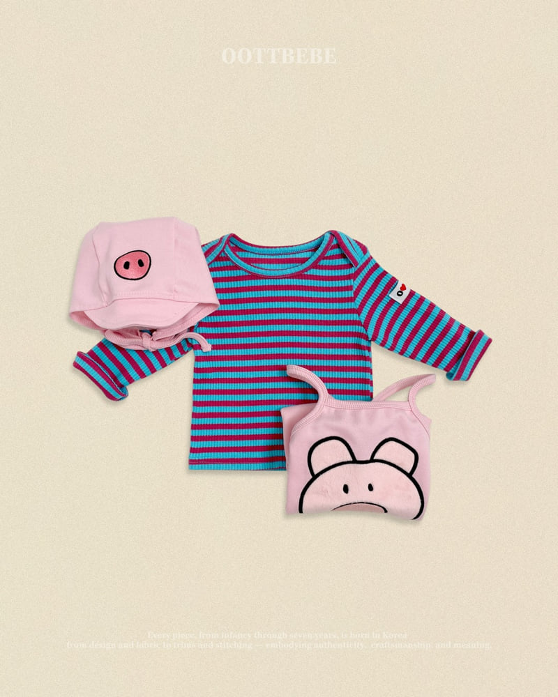 Oott Bebe - Korean Baby Fashion - #babygirlfashion - Farm Bonnet - 8