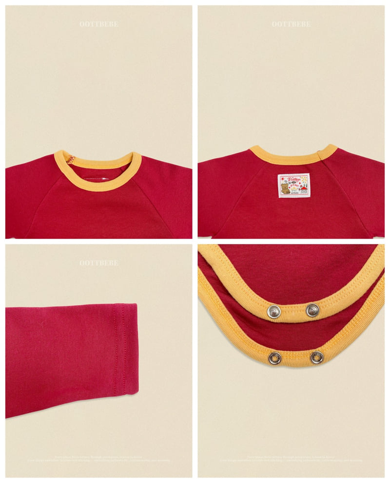 Oott Bebe - Korean Baby Fashion - #babygirlfashion - Maple Bodysuit - 6