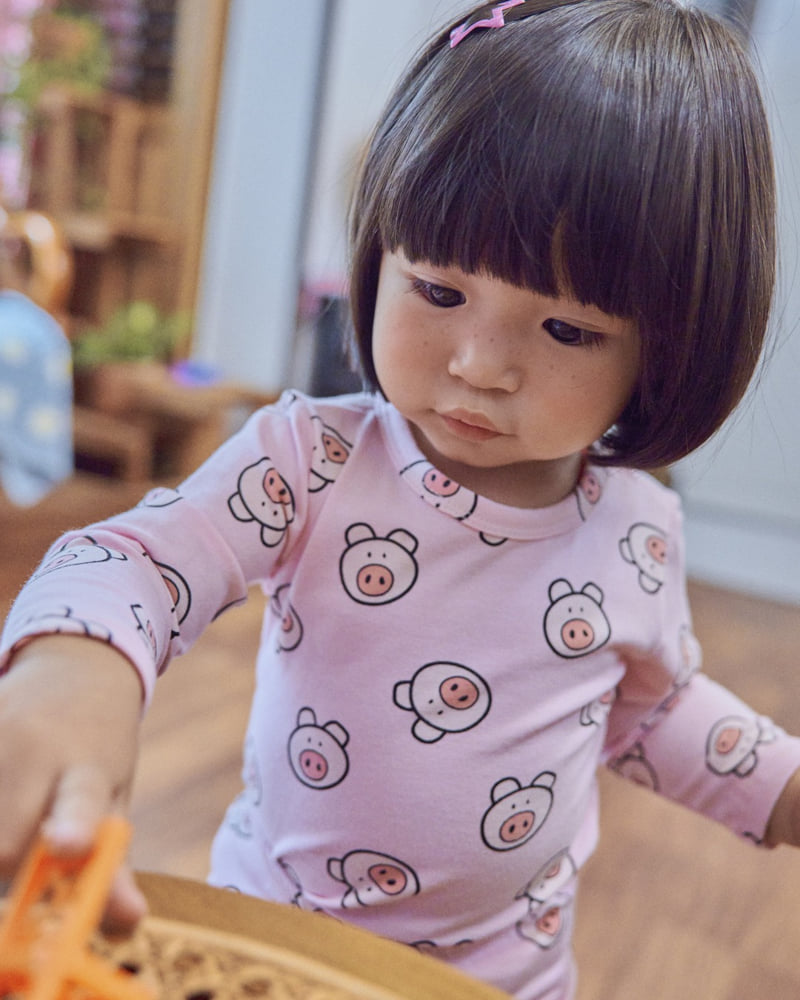 Oott Bebe - Korean Baby Fashion - #babygirlfashion - Little Farm Loungewear - 2