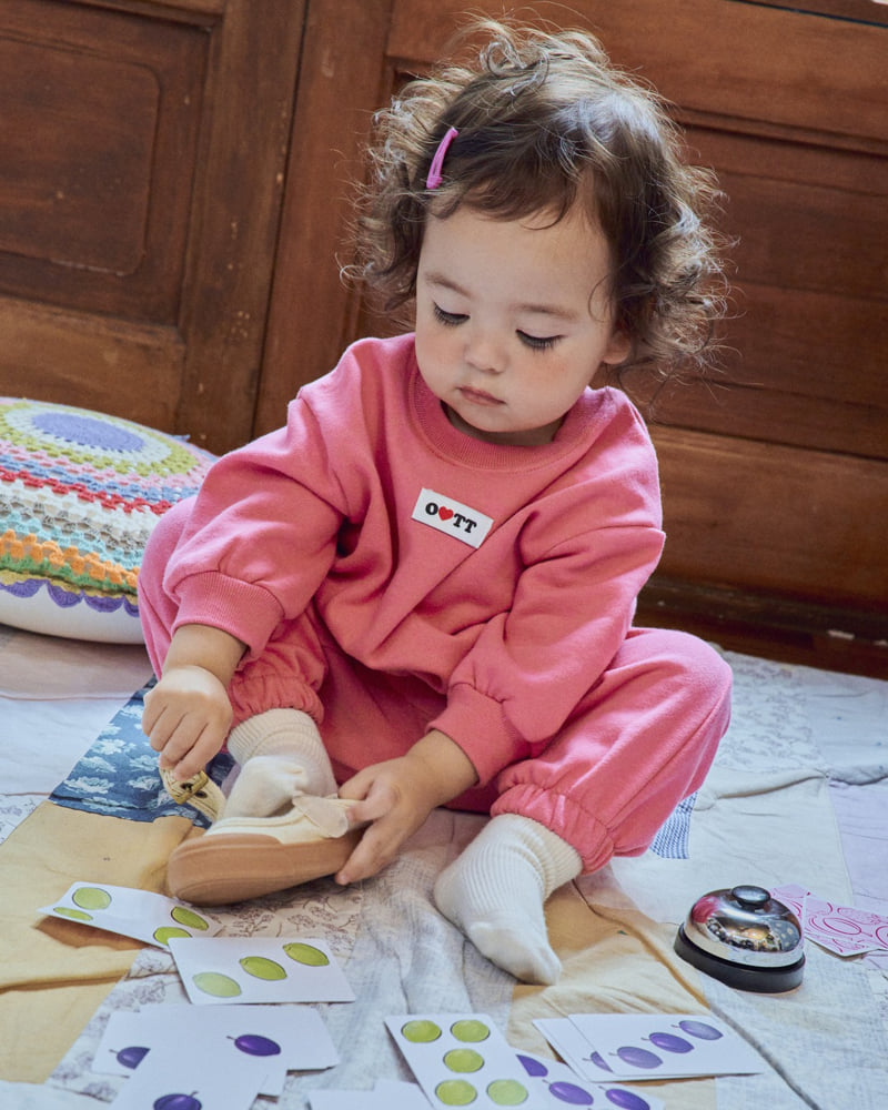 Oott Bebe - Korean Baby Fashion - #babylifestyle - Loving You Top & Bottom Set - 8