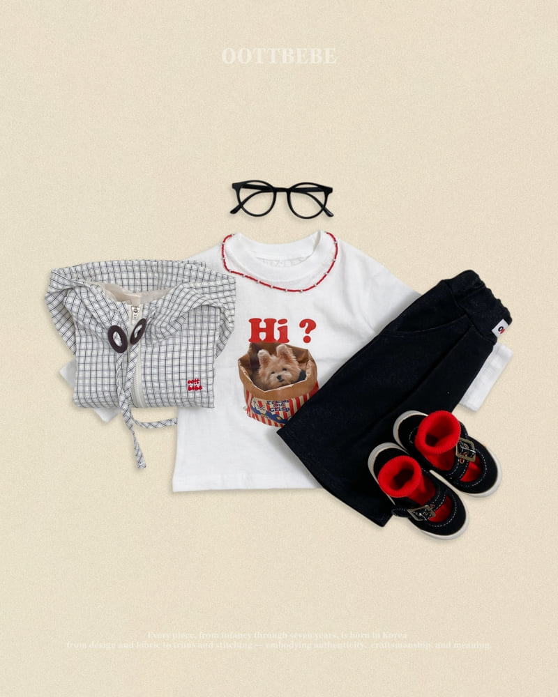 Oott Bebe - Korean Baby Fashion - #babyootd - Denim Stretch Pants
