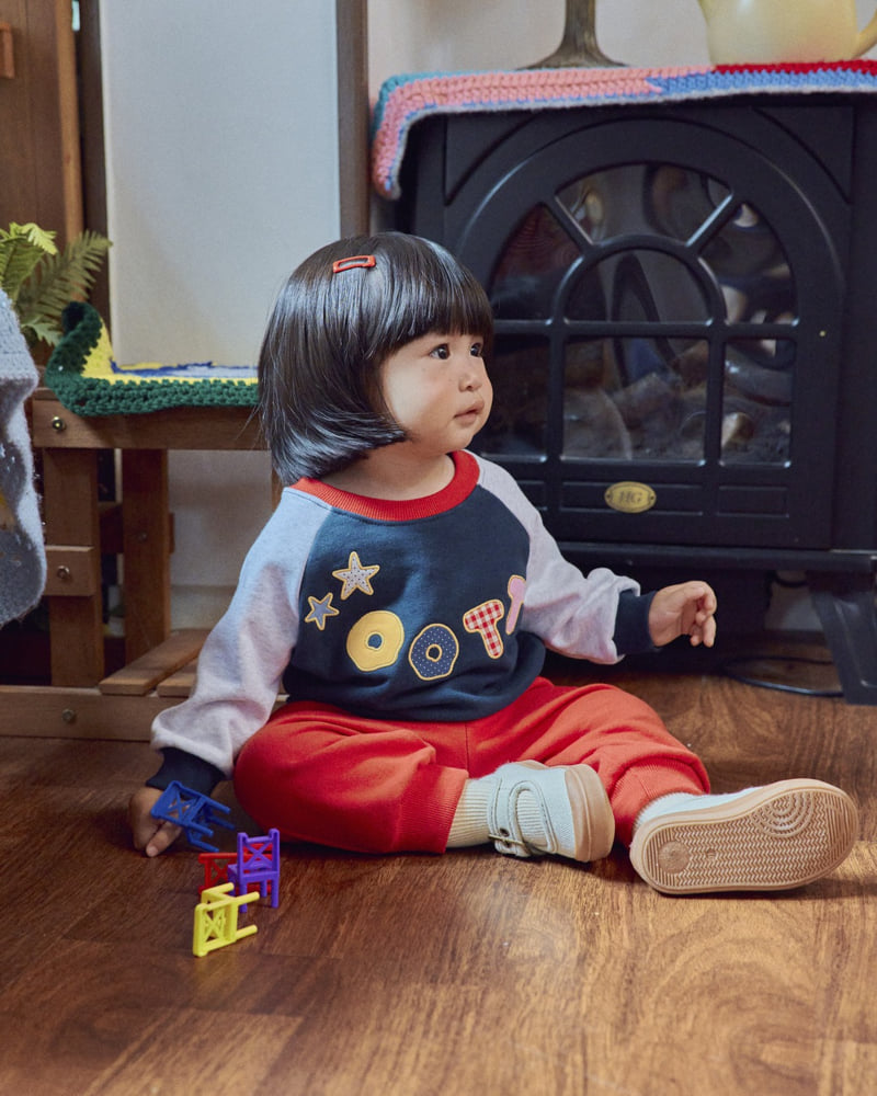 Oott Bebe - Korean Baby Fashion - #babyoutfit - Shooting Star Top & Bottom Set - 7
