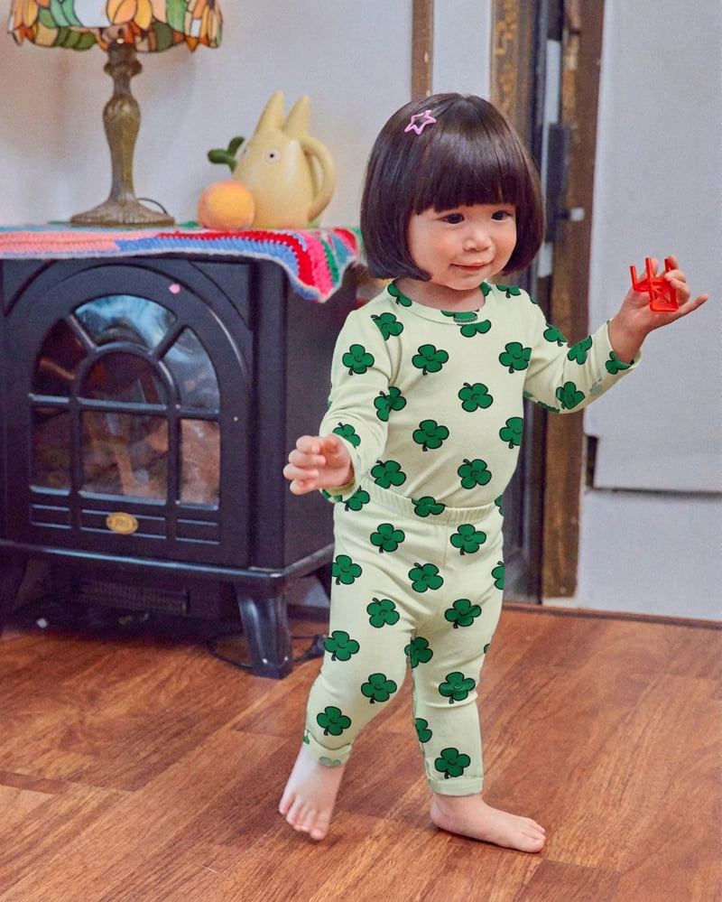 Oott Bebe - Korean Baby Fashion - #babyoutfit - Little Farm Loungewear - 6