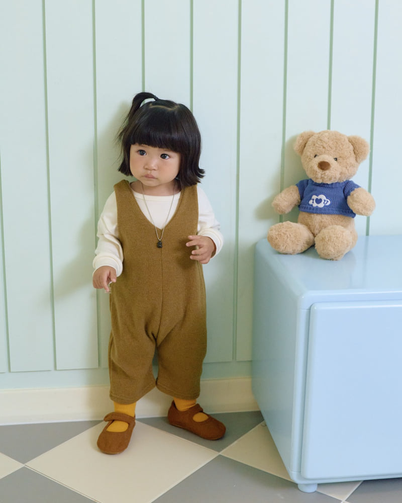 Oott Bebe - Korean Baby Fashion - #babyoutfit - Butter Ribbed Tee - 3