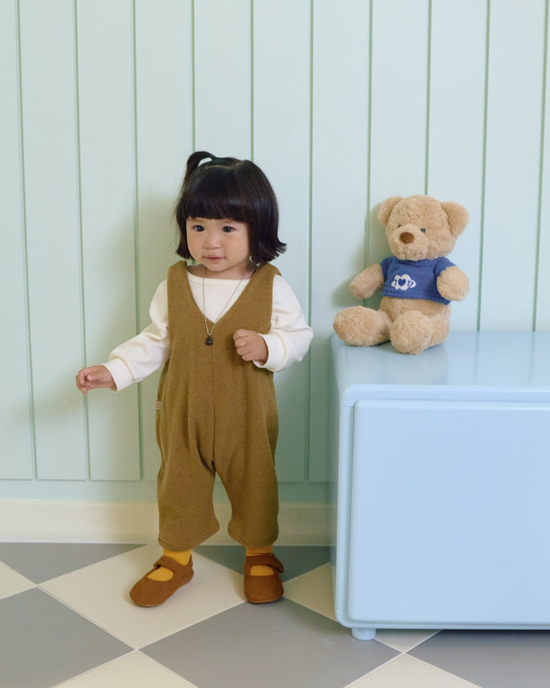 Oott Bebe - Korean Baby Fashion - #babyoutfit - Butter Ribbed Tee - 4