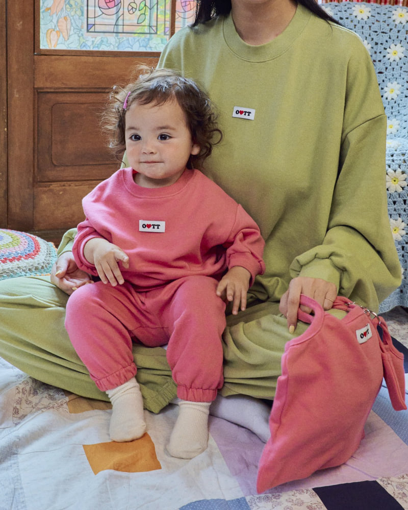 Oott Bebe - Korean Baby Fashion - #babyoutfit - Loving You Top & Bottom Set - 11
