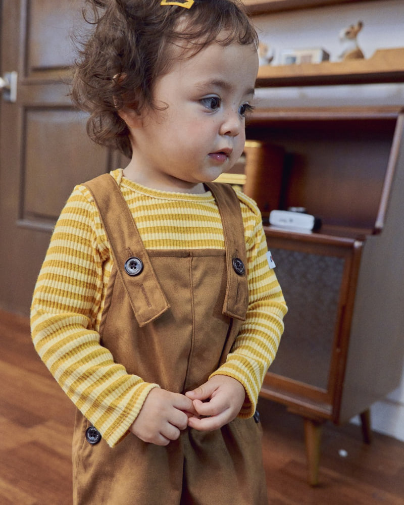Oott Bebe - Korean Baby Fashion - #babyoutfit - Brownie Short Overalls - 11