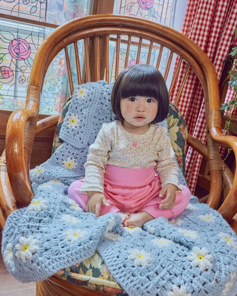 Oott Bebe - Korean Baby Fashion - #babyoutfit - Flower Top & Bottom Loungewear - 9