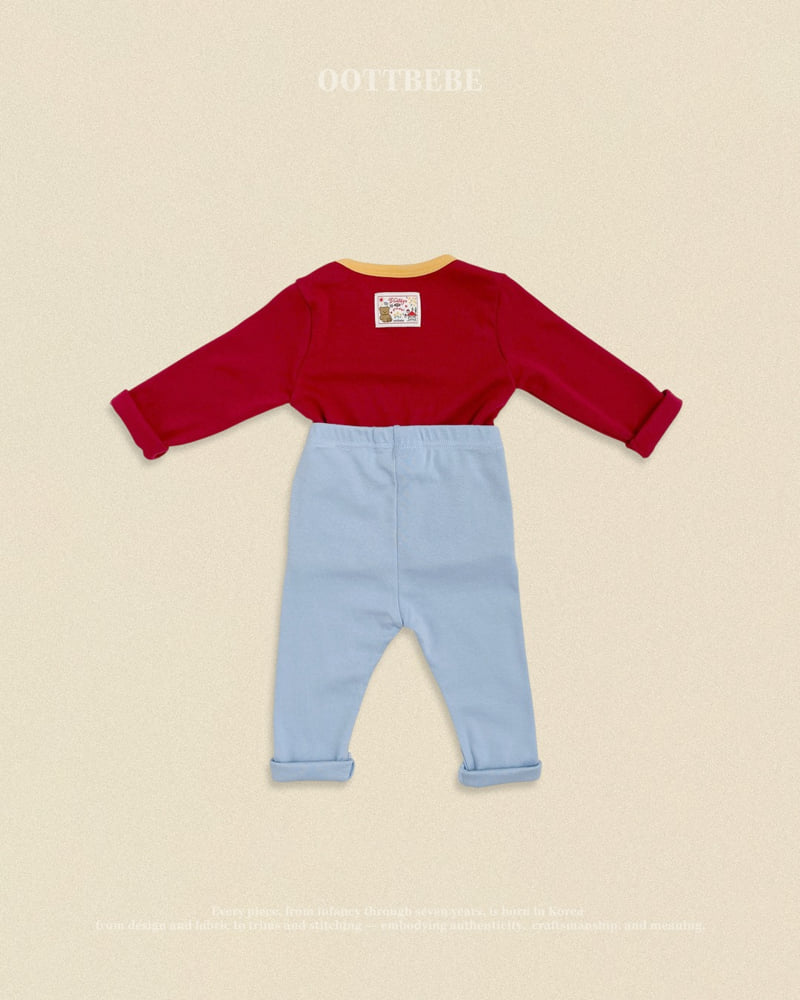 Oott Bebe - Korean Baby Fashion - #babyoutfit - Maple Loungewear - 5