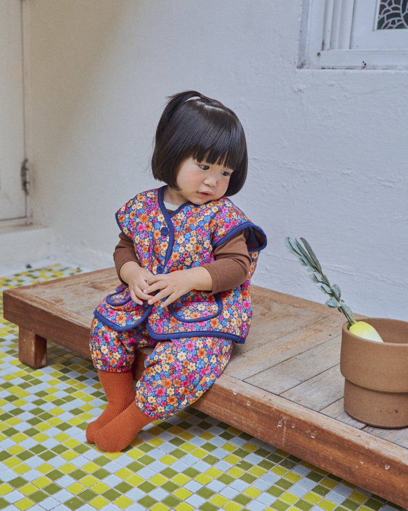 Oott Bebe - Korean Baby Fashion - #babywear - Grandma Kimjang Top & Bottom Set - 2