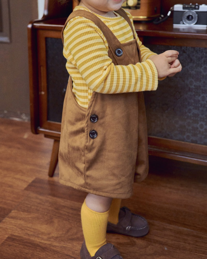 Oott Bebe - Korean Baby Fashion - #babywear - Brownie Short Overalls - 12