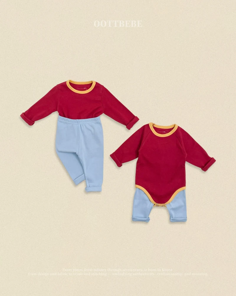 Oott Bebe - Korean Baby Fashion - #babywear - Maple Loungewear - 6