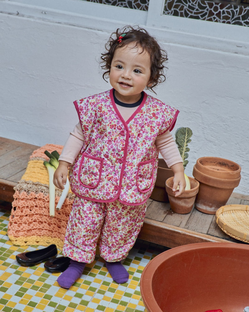 Oott Bebe - Korean Baby Fashion - #onlinebabyboutique - Grandma Kimjang Top & Bottom Set - 3