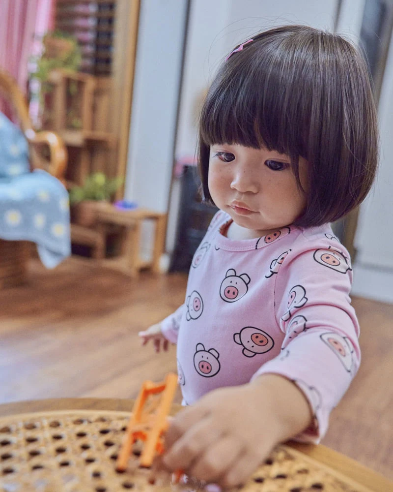 Oott Bebe - Korean Baby Fashion - #onlinebabyboutique - Little Farm Loungewear - 9