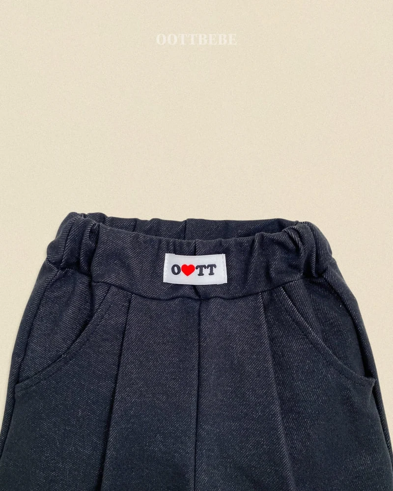 Oott Bebe - Korean Baby Fashion - #onlinebabyboutique - Denim Stretch Pants - 5
