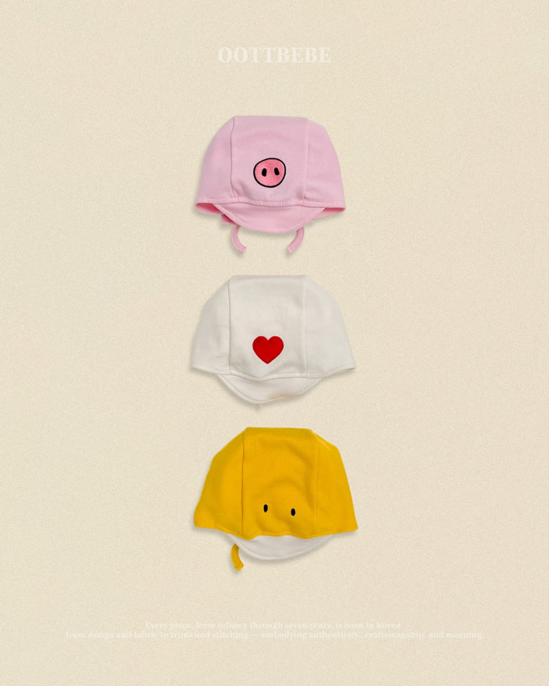 Oott Bebe - Korean Baby Fashion - #onlinebabyshop - Farm Bonnet