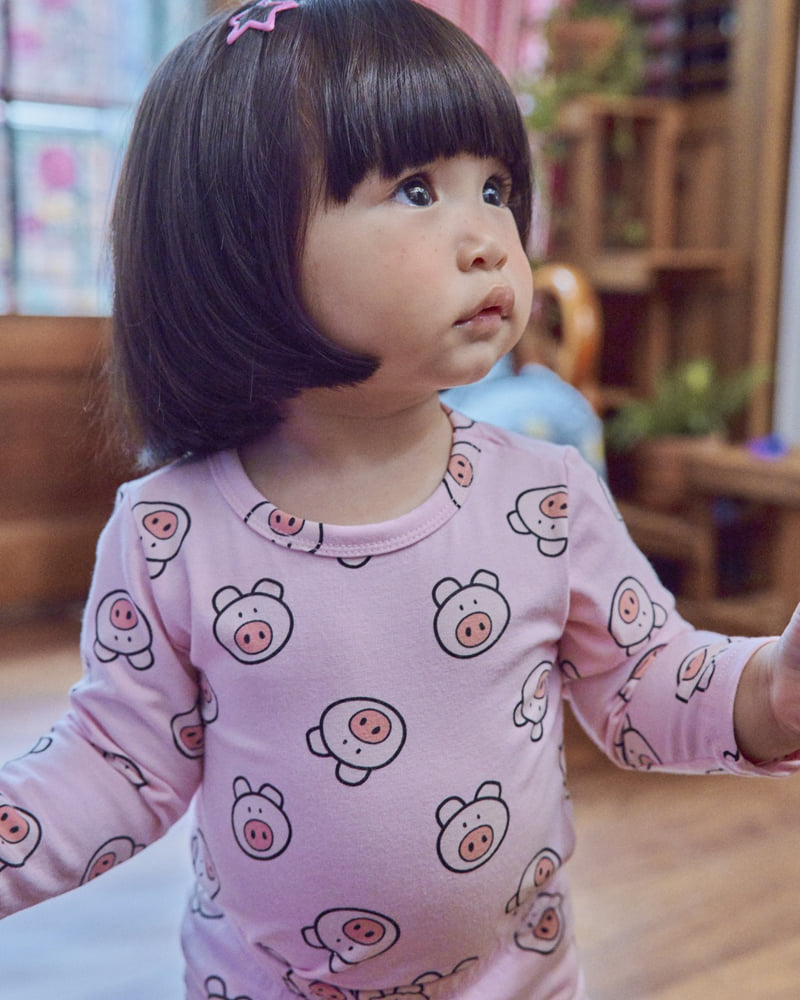 Oott Bebe - Korean Baby Fashion - #onlinebabyshop - Little Farm Loungewear - 10