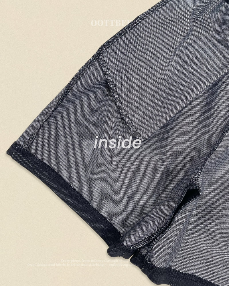 Oott Bebe - Korean Baby Fashion - #onlinebabyshop - Denim Stretch Pants - 6