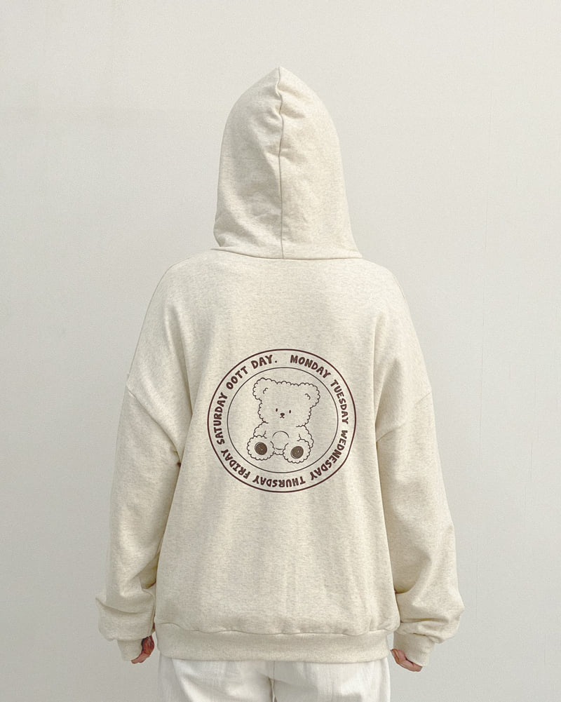 Oott Bebe - Korean Women Fashion - #vintageinspired - Day Hooded Sweatshirt (Adult) - 8