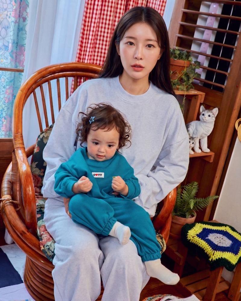 Oott Bebe - Korean Women Fashion - #vintagekidsstyle - Loving You Top & Bottom Set (Adult) - 2