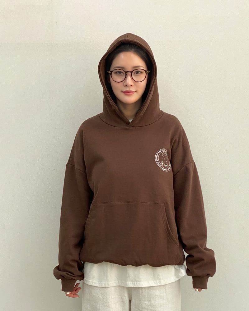 Oott Bebe - Korean Women Fashion - #womensfashion - Day Hooded Sweatshirt (Adult) - 3