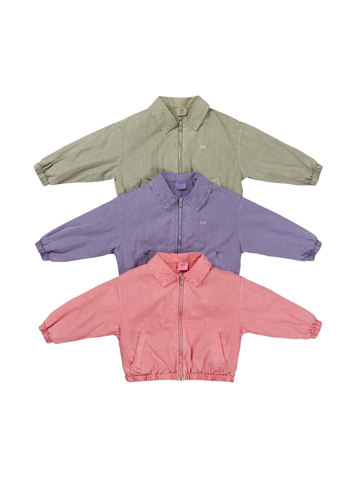 Our - Korean Children Fashion - #Kfashion4kids - Garment-dyed Blouson