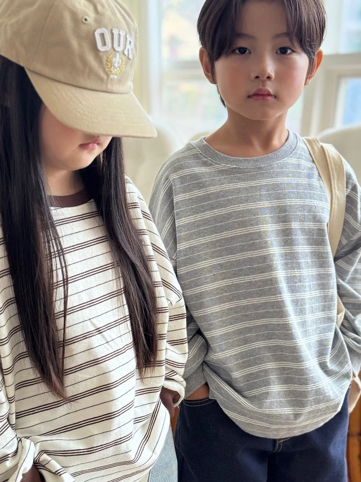 Our - Korean Children Fashion - #Kfashion4kids - Grove Striped Tee - 12