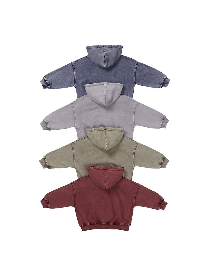Our - Korean Children Fashion - #Kfashion4kids - Stone Half Hooded Zip-up - 7