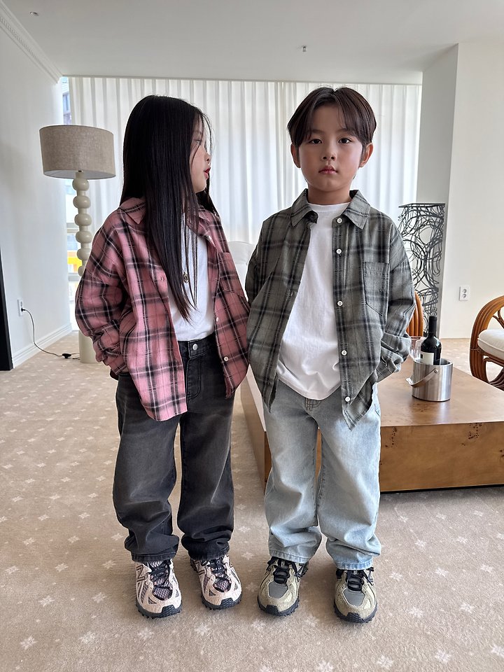 Our - Korean Children Fashion - #designkidswear - Harbor Check Shirt - 11