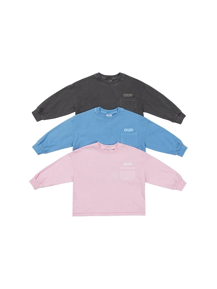 Our - Korean Children Fashion - #designkidswear - Pigment-dyed Logo Pocket Tee