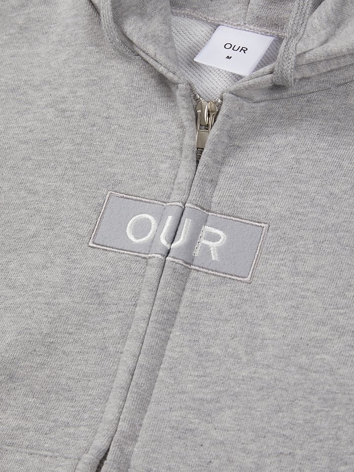 Our - Korean Children Fashion - #childrensboutique - Wappen Hooded Zip-up - 4