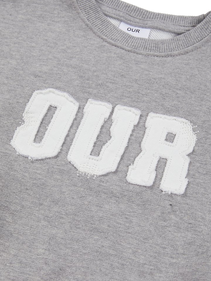 Our - Korean Children Fashion - #designkidswear - Applique Sweatshirt - 4