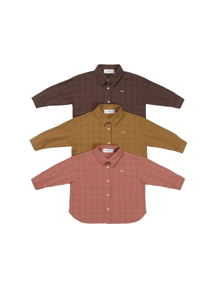 Our - Korean Children Fashion - #fashionkids - Maple Check Shirt