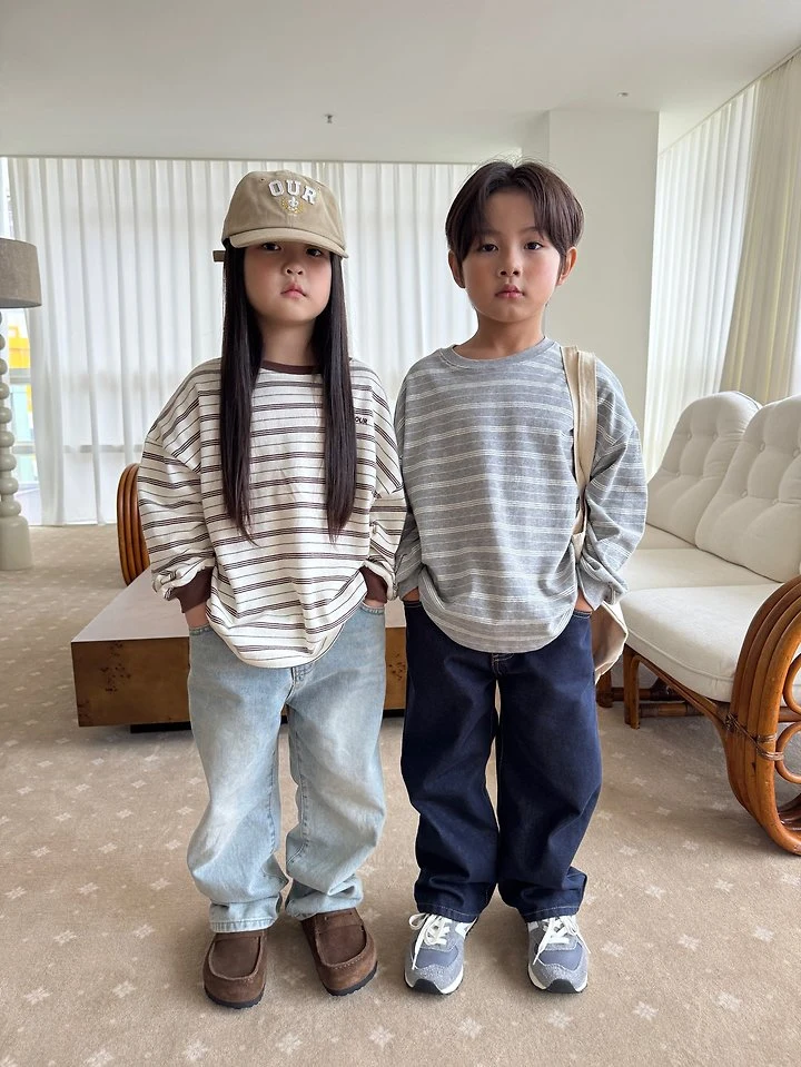 Our - Korean Children Fashion - #fashionkids - Grove Striped Tee - 8