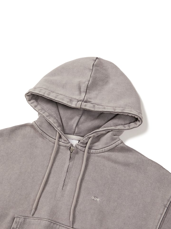 Our - Korean Children Fashion - #fashionkids - Stone Half Hooded Zip-up - 3