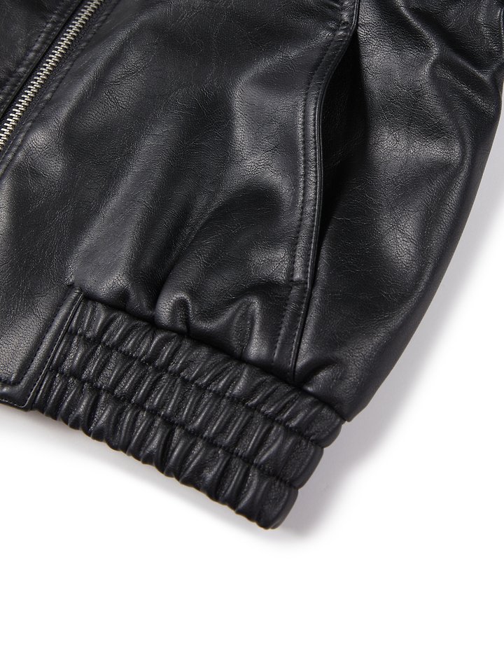Our - Korean Children Fashion - #kidsshorts - Our Leather Jacket - 5