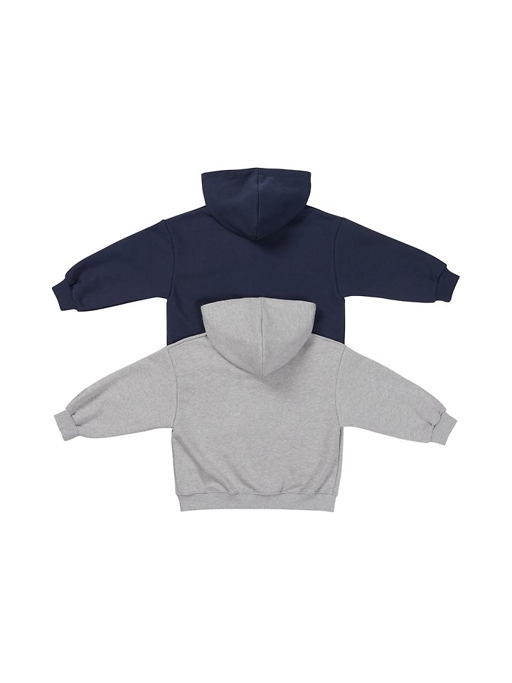 Our - Korean Children Fashion - #kidsshorts - Wappen Hooded Zip-up - 7