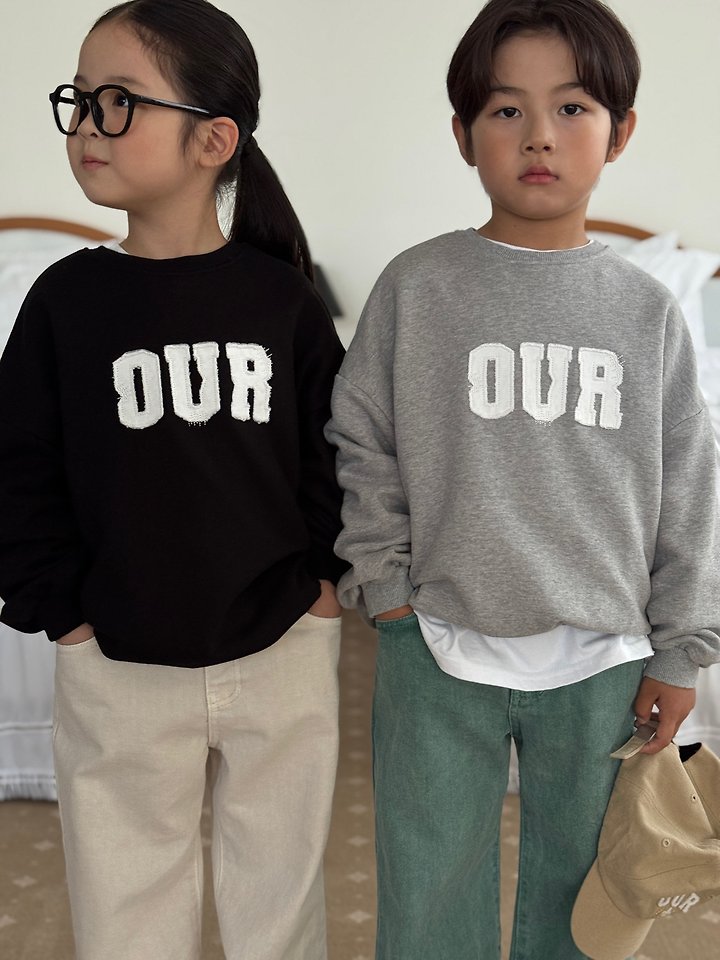 Our - Korean Children Fashion - #kidzfashiontrend - Applique Sweatshirt - 8