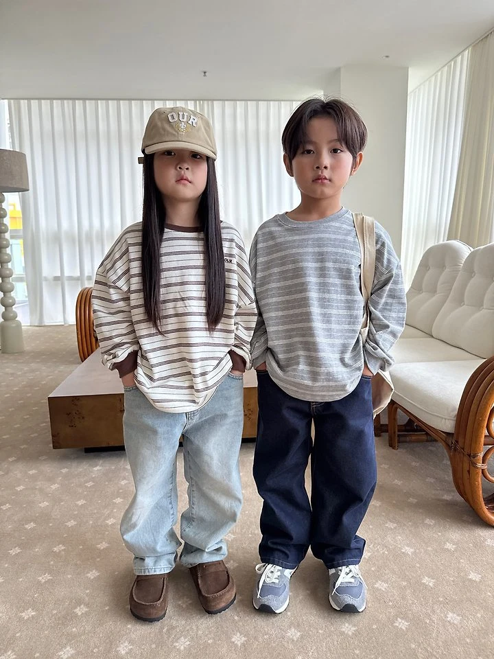 Our - Korean Children Fashion - #kidzfashiontrend - Grove Striped Tee - 11